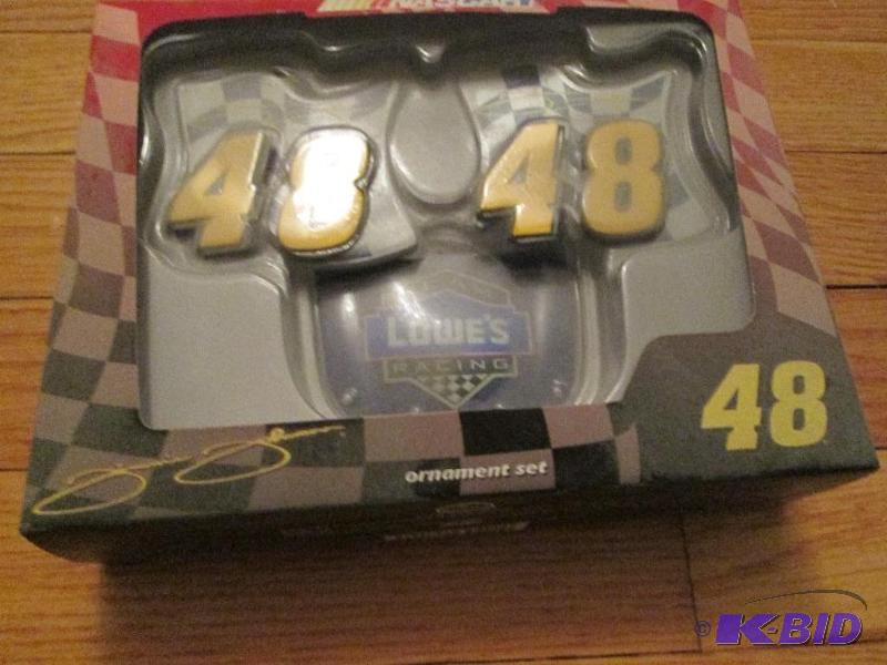 lot 168 image: NASCAR 48 Jimmie Johnson ornament s...