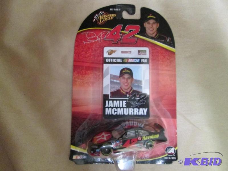 lot 98 image: NASCAR Jamie Mcmurray car and fan p...