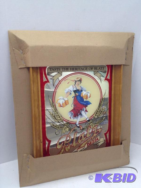 lot 13 image: Blatz Beer Mirror, New in Box