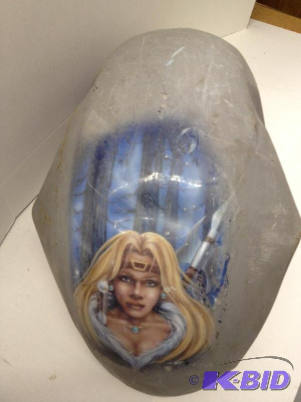 lot 15 image: Air Brushed Motorcycle Fender