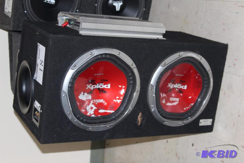 lot 18 image: Sony, Xplod, Speaker, Watts 1200, 1...