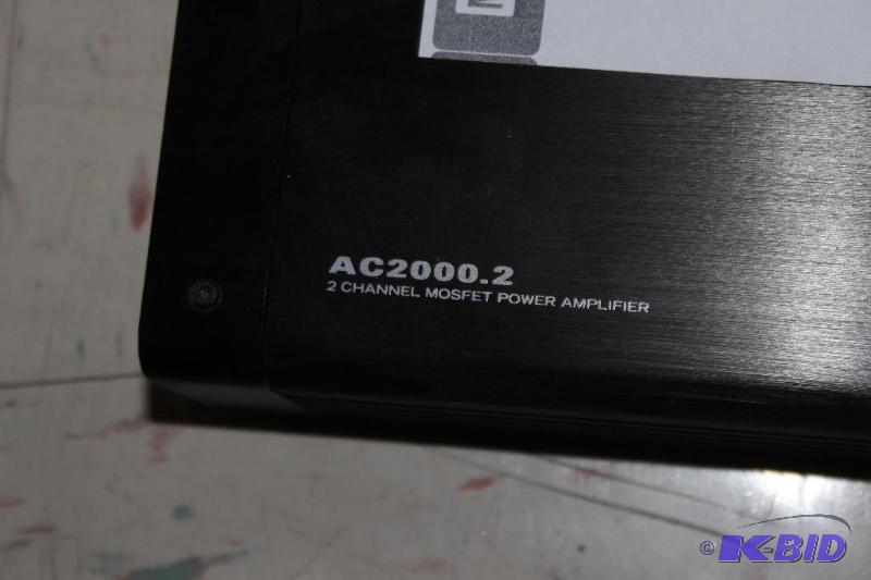 lot 22 image: Planet Audio, Anarchy 2-Channel Mos...