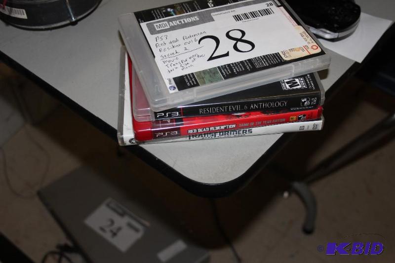 lot 28 image: Lot of (4) Items (3) PS3 Games Re...