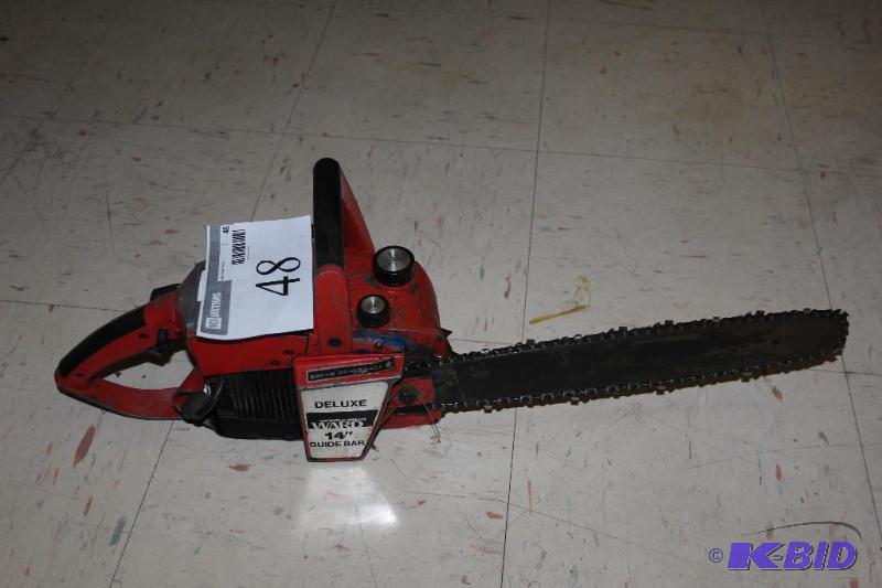lot 48 image: Deluxe, Montegomery Ward, Chainsaw,...