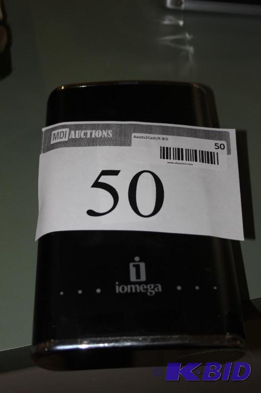 lot 50 image: 1 iOmega, External Hard Drive, 1 TB...