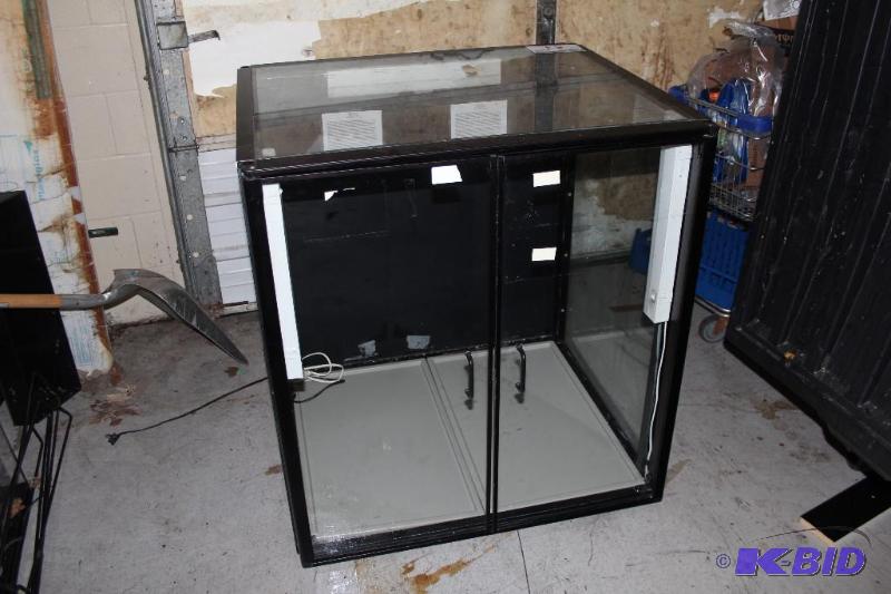 lot 53 image: Glass, Cabinet, unassembled shelves...