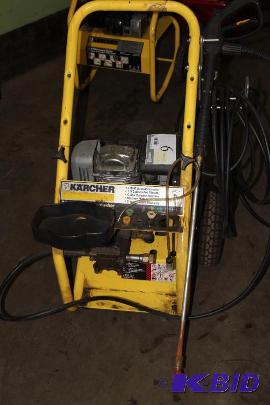 lot 9 image: Karcher, Pressure Washer, 5 HP, Mod...