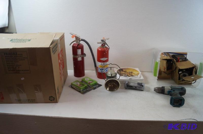 dishes, ifans, extingquishers and electronics