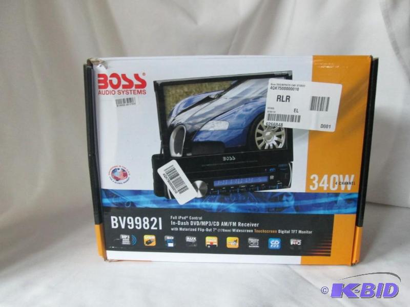 lot 15 image: Boss DVD Multimedia Car Stereo w 7 Touch Screen