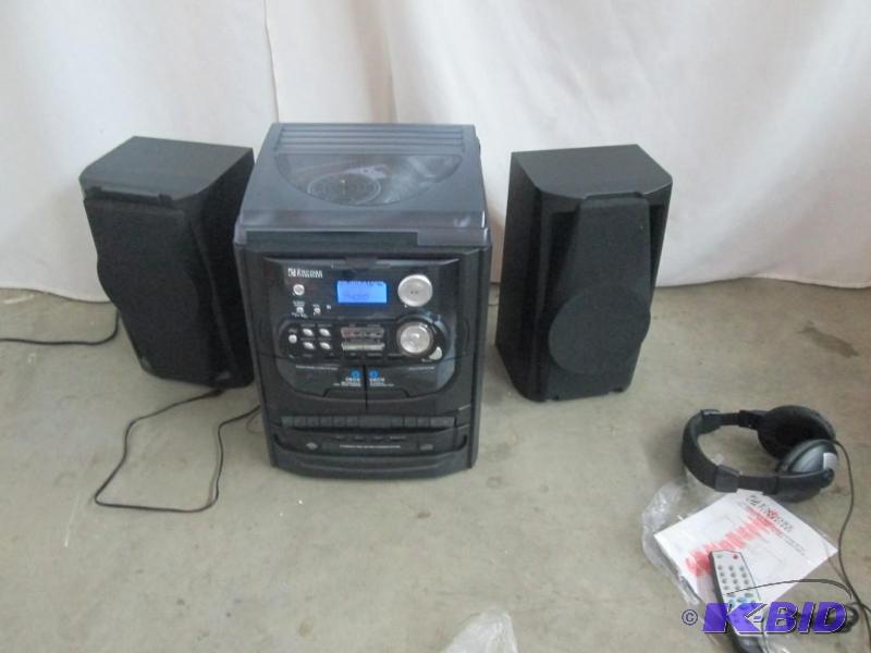 lot 17 image: Encore Technology 5-in-1 Sound System w Headphones