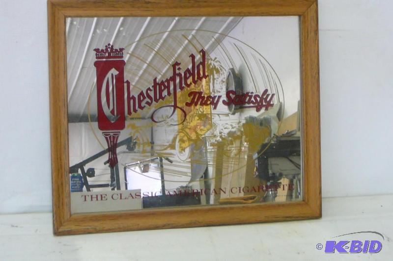 lot 12 image: Chesterfield Cigarette mirror ...