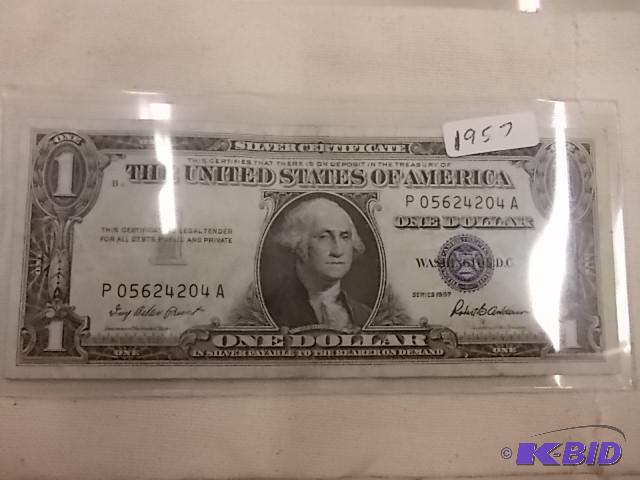 One Dollar Silver Certificate 1957 ...