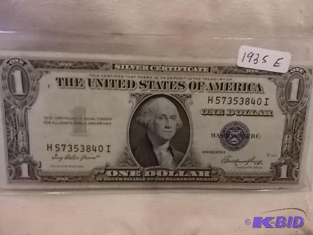 One Dollar Silver Certificate 1935 ...
