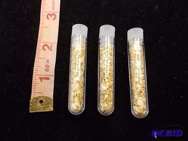 3 Vials Real Gold Flake...