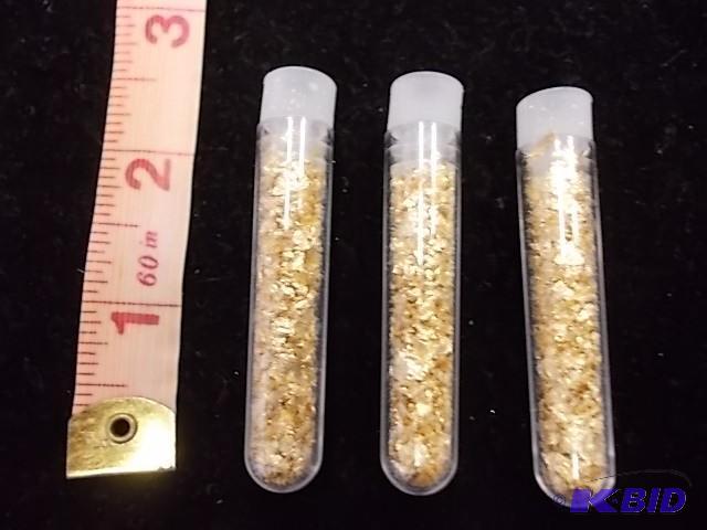3 Vials Real Gold Flake...