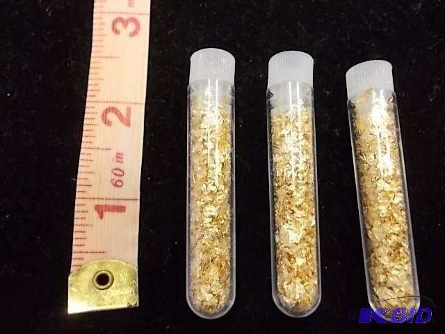 3 Vials Real Gold Flake...