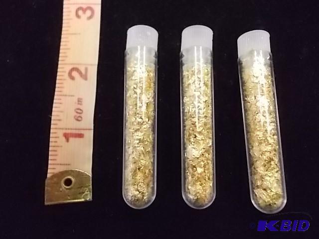 3 Vials Real Gold Flake...