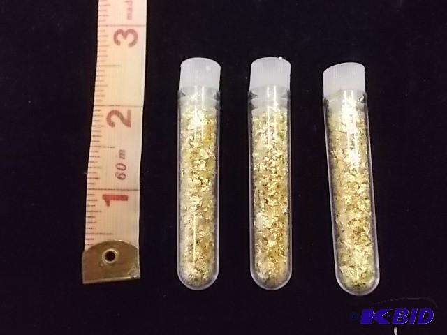3 Vials Real Gold Flake...