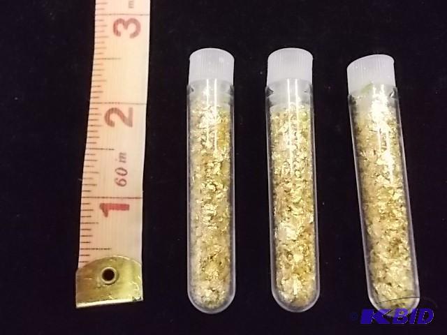 3 Vials Real Gold Flake...
