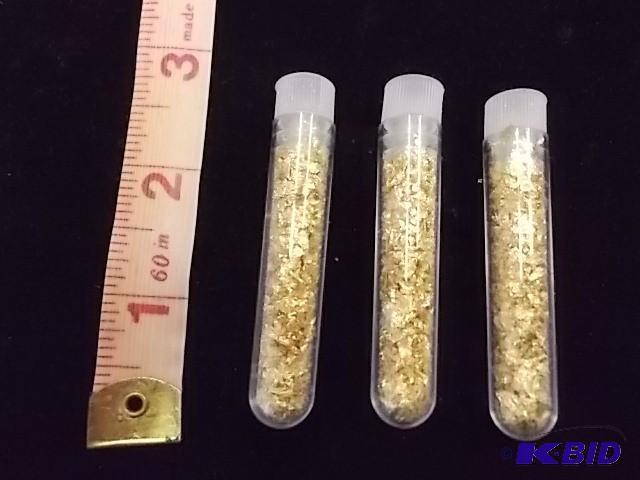 3 Vials Real Gold Flake...