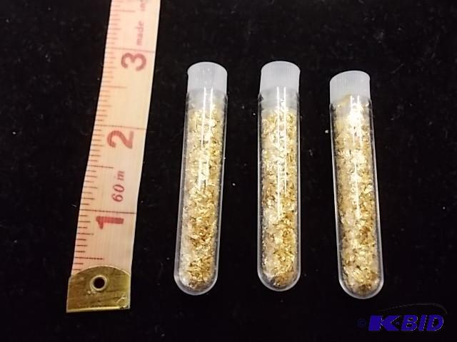 3 Vials Real Gold Flake...