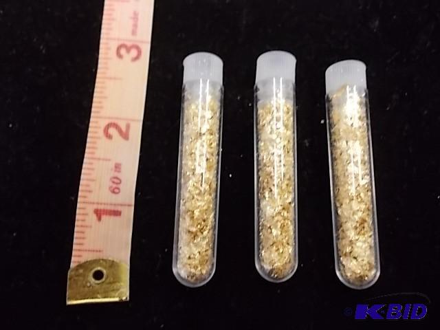 3 Vials Real Gold Flake...