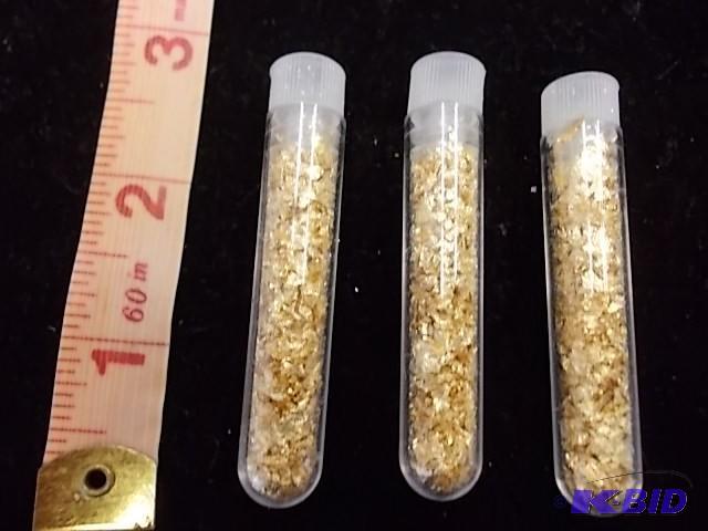 3 Vials Real Gold Flake...