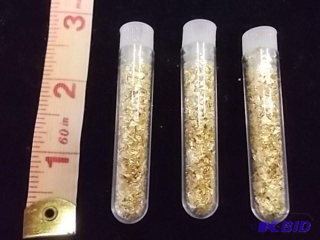 3 Vials Real Gold Flake...
