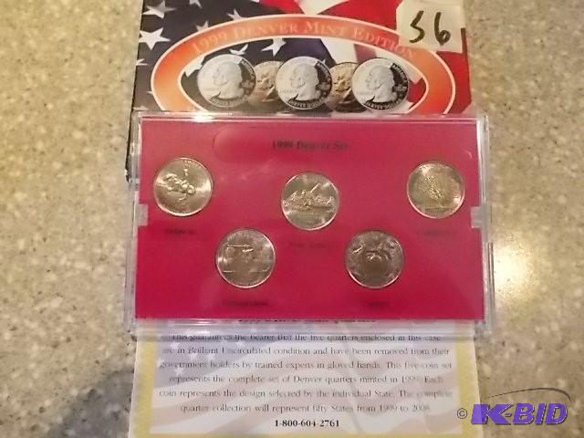 1999 State Quarter Set Denver Mint...