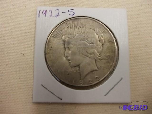 1922S&nbspPeace Silver Dollar...