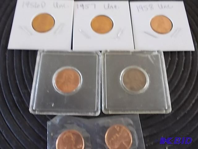 7-Lincoln Cents From 1956 &amp New...