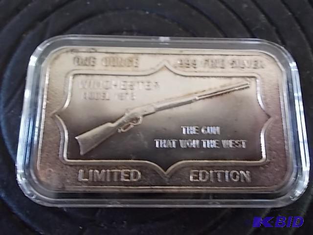 1 Oz. Silver Bar Commemorative .999...