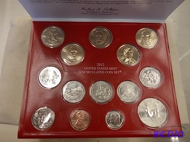2012 US Mint Coin Set Includes Stat...