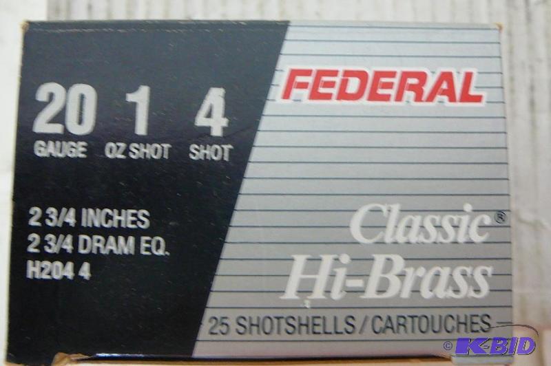 lot 39 image: Federal Classic Hi-Brass 20GA 2-34...