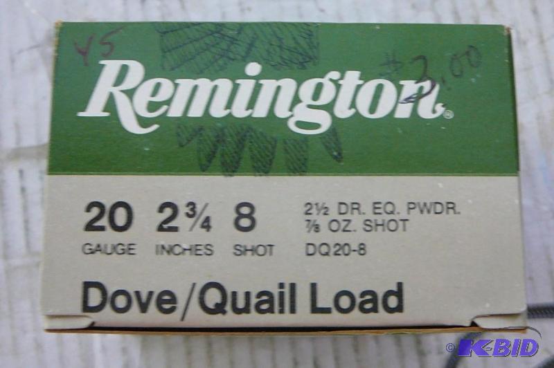 lot 45 image: Remington 20GA 2-34 78oz 8shot Fu...