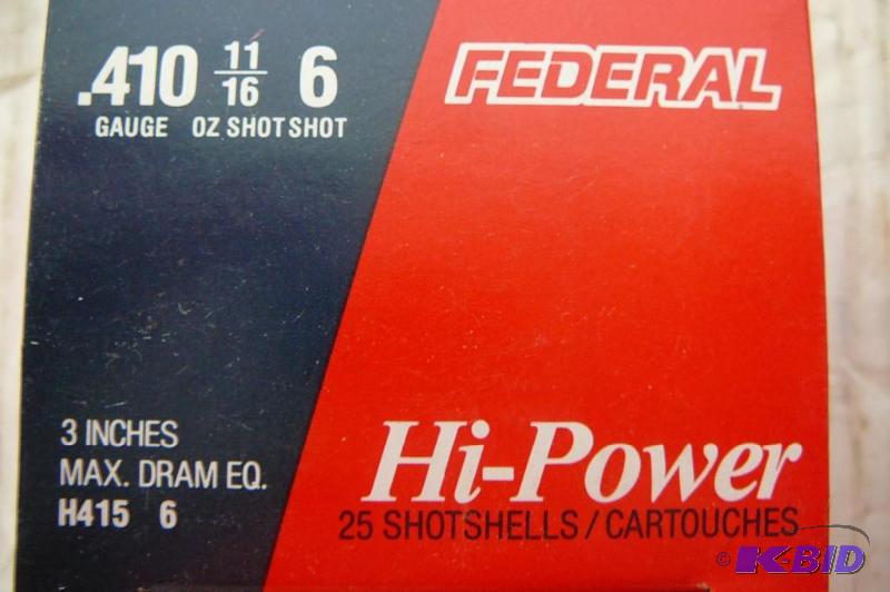 lot 54 image: Federal Hi-Power shot shells .410GA...
