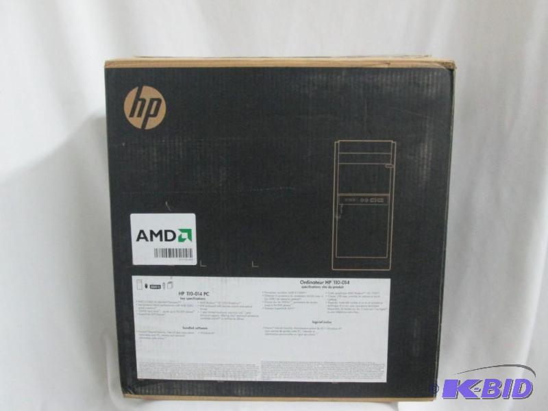 lot 3 image: HP 4GB Windows 8 Tower Desktop Computer