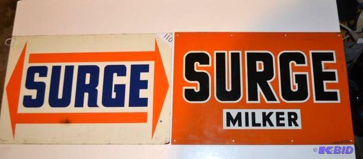 lot 110 image: Antique Tin Sign