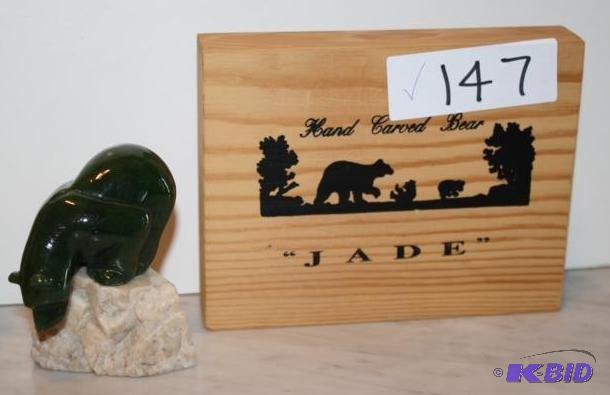 lot 147 image: Jade Grizzly Bear