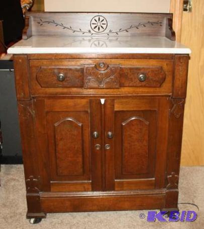 lot 15 image: Antique East Lake Commode