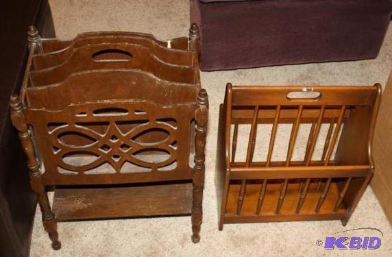 lot 161 image: Antique Magazine Racks