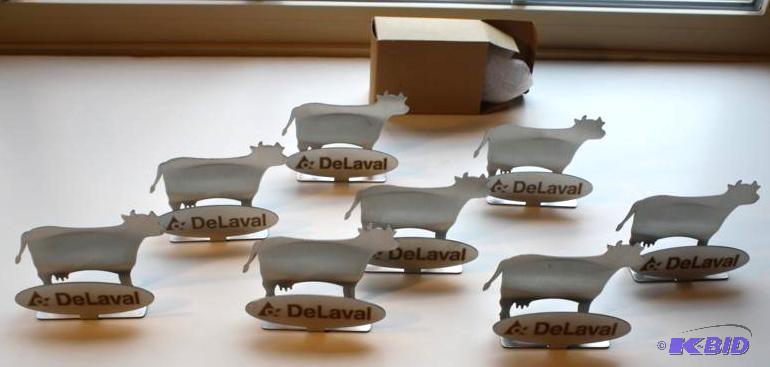 lot 191 image: Cow Business Card holder made for DeLaval