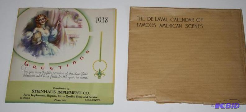 lot 22 image: DeLaval 1938 Calendar