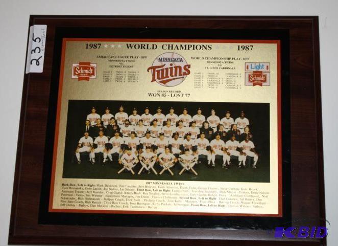 lot 235 image: Twins Memorabilia