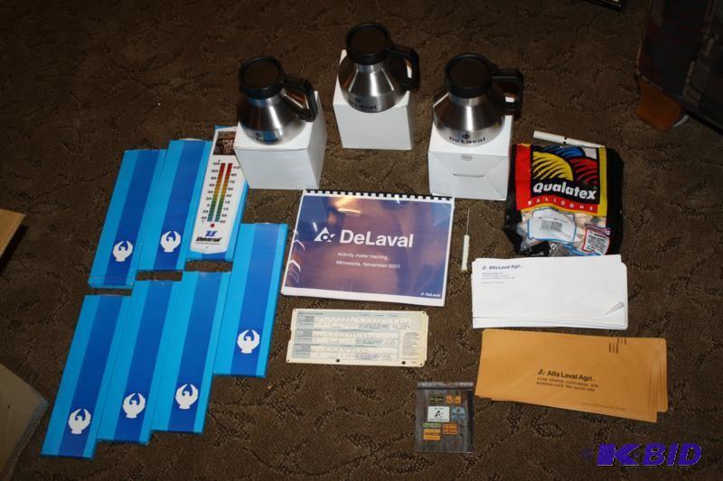 lot 242 image: DeLaval Advertising Aids, Cups, Thermometers