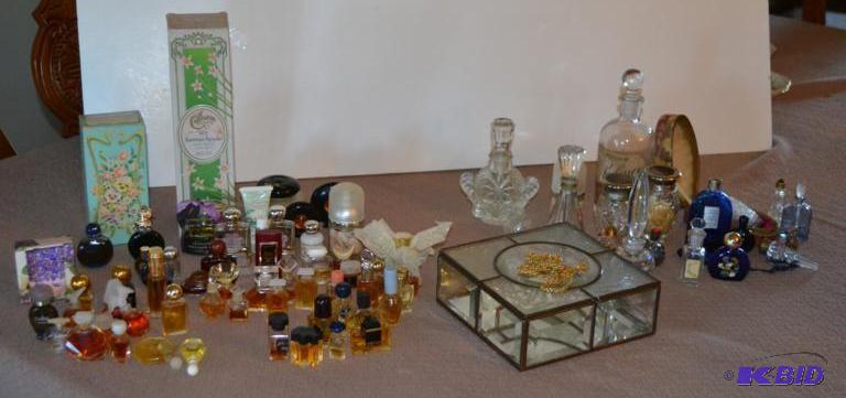 lot 263 image: Antique Perfume and Decanters