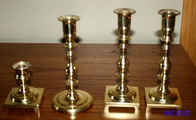 lot 293 image: Brass Candle Holders