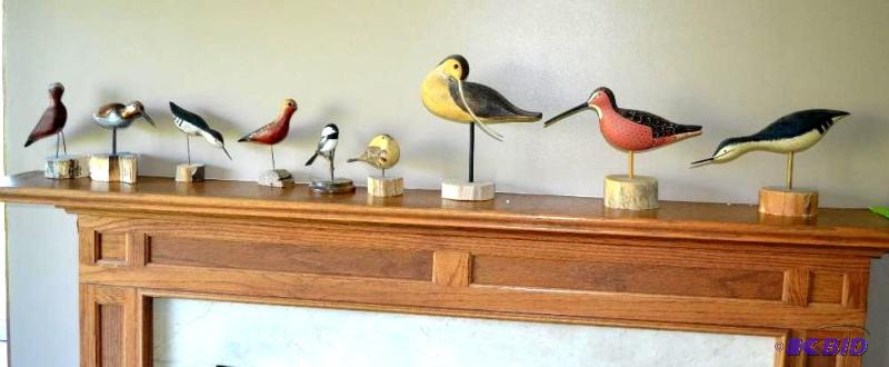 lot 317 image: Handcarved Wildlife Birds