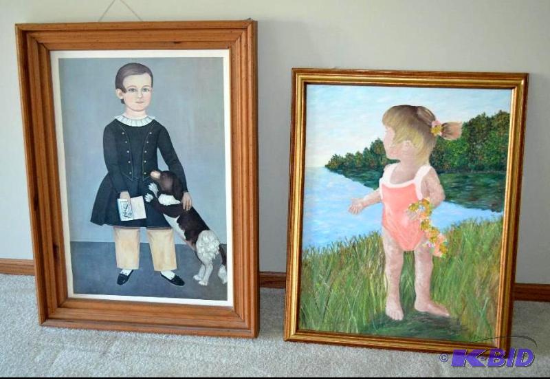 lot 321 image: Folk Art Framed