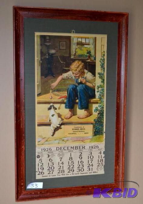 lot 33 image: De Laval Framed and Matted